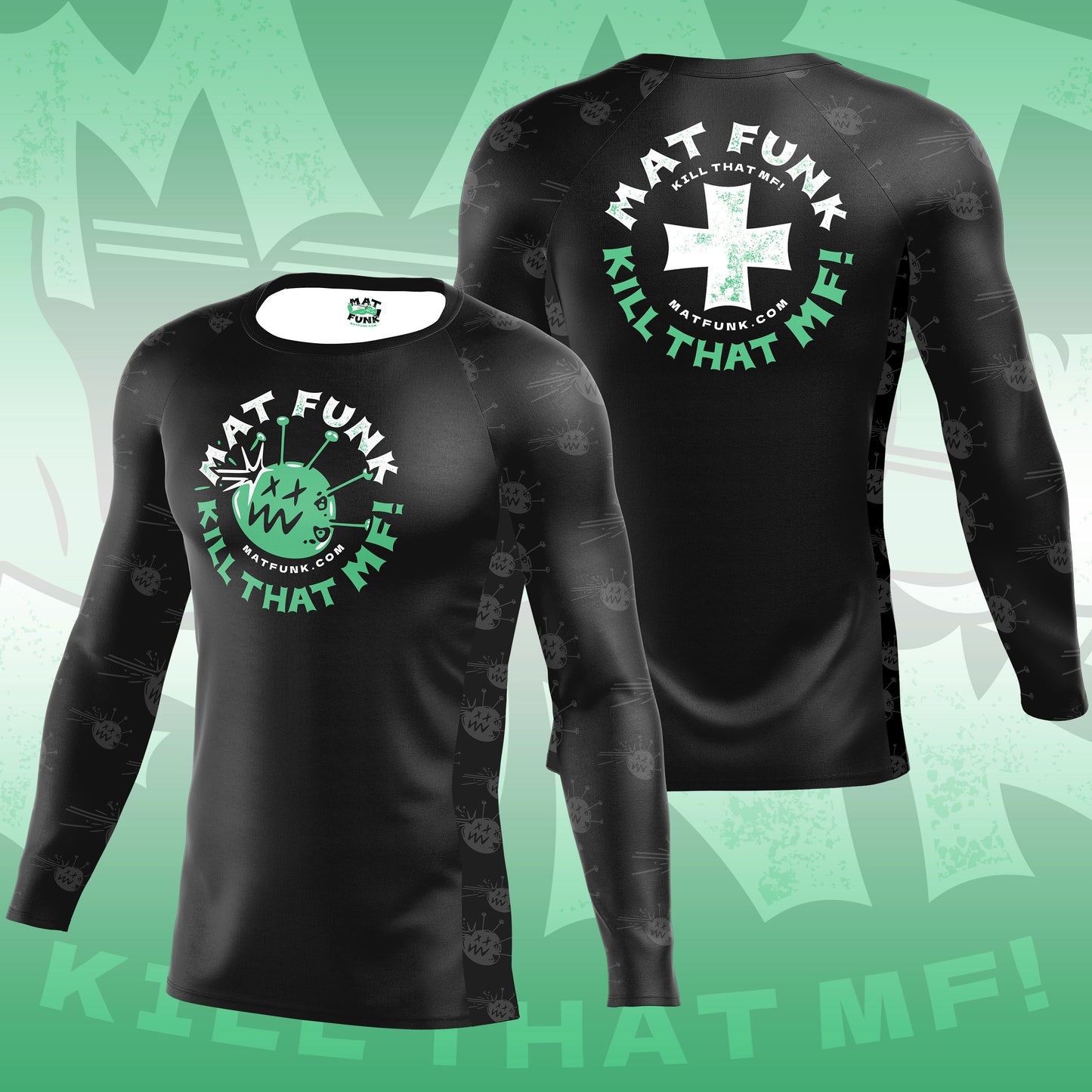 Mat Funk Long-Sleeved Rashguard (Black)