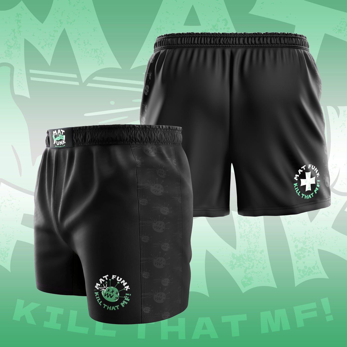 Mat Funk 6" Velcro-Free Shorts (Black)