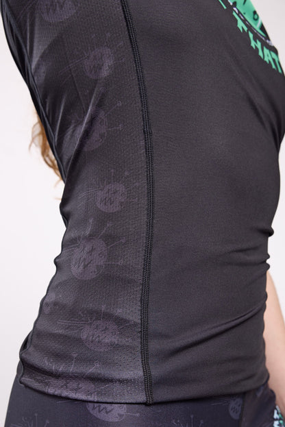 Mat Funk Short-Sleeved Rashguard (Black)