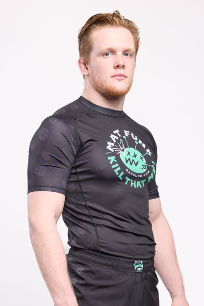 Mat Funk Short-Sleeved Rashguard (Black)