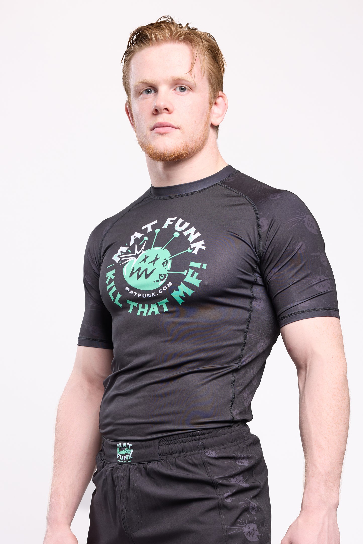 Mat Funk Short-Sleeved Rashguard (Black)